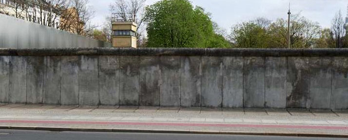 The former Berlin Wall. Picture source: Berlin Wall Memorial website