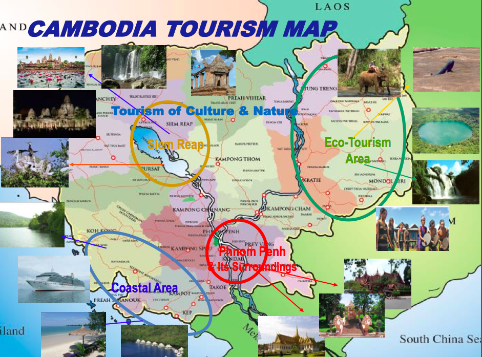 cambodia tourism zones