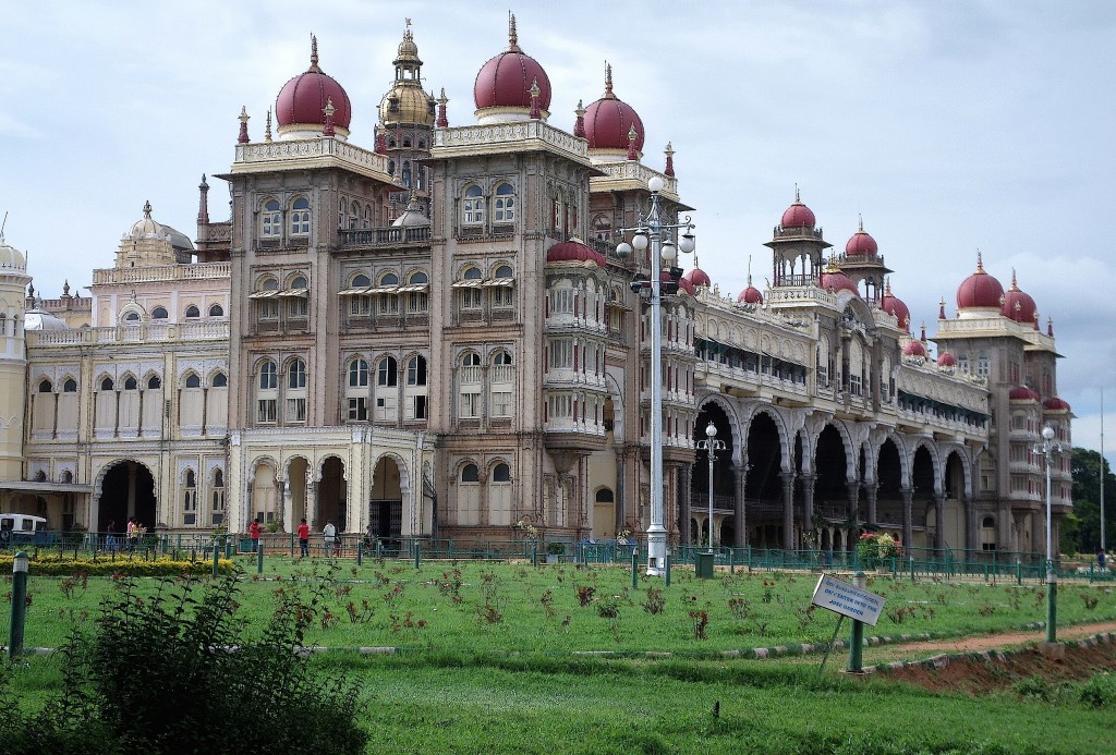 The majestic Mysore Palace, the crown jewel of the entire tour.